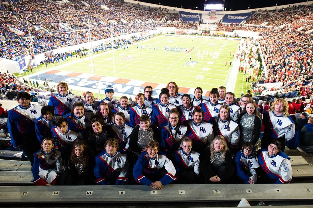 HAHS Marching Band Performs as Liberty Bowl